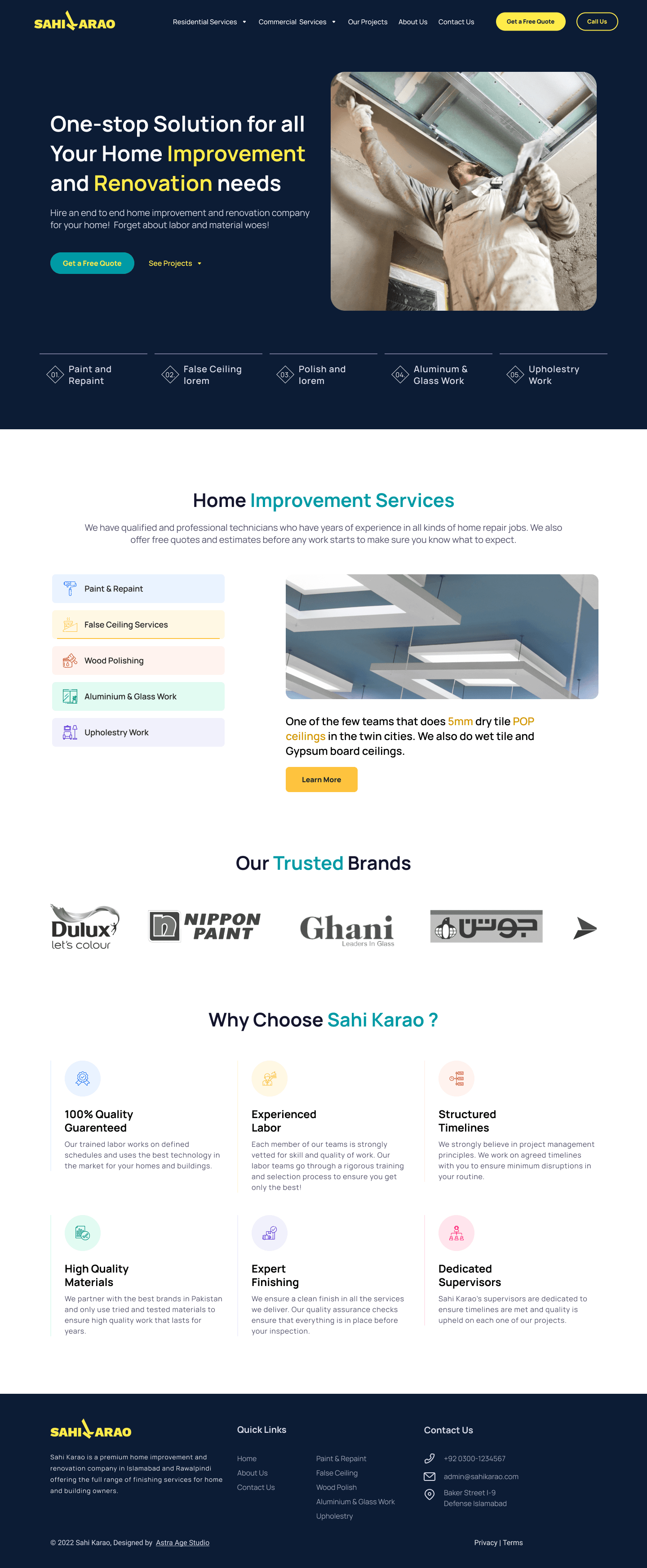 Website design for Sahi Karao